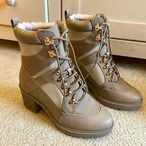 JustFab Kelly Rowland Taupe Boots